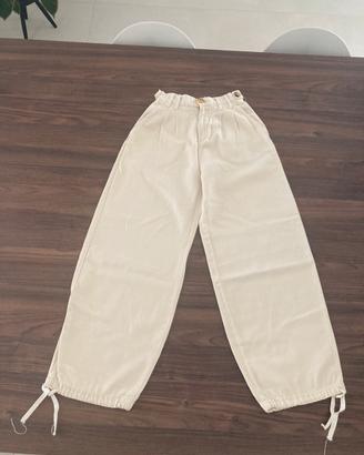 Pantalone donna Bershka taglia 34, beige
