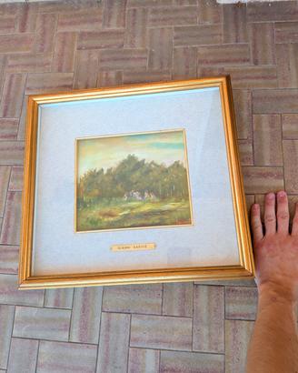 PAESAGGIO BOSCHIVO CON FIGURE GIANNI RADICE ORIGIN
