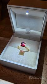 Anello oro giallo 14 kt, 2,14 tw, diamante
