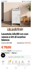 Lavatoio nuovo in scatola originale errato acquist