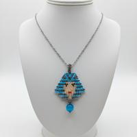 Collana Ciondolo Vintage Etnico Cleopatra Pietra