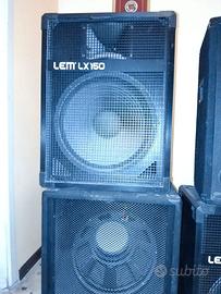 Casse Lem Lx150 (x2) + 3 casse Tutte passive