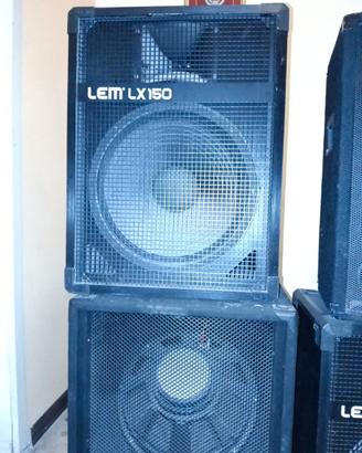 Casse Lem Lx150 (x2) + 3 casse Tutte passive