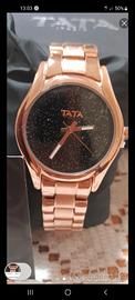 orologio donna acciaio ramato TATA