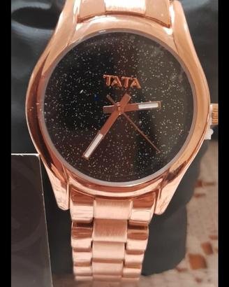 orologio donna acciaio ramato TATA