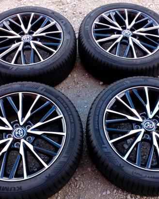 cerchi e gomme termiche 18 originali toyota 