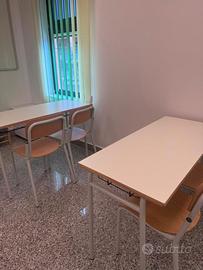 banchi scuola biposto con sedie PARI AL NUOVO