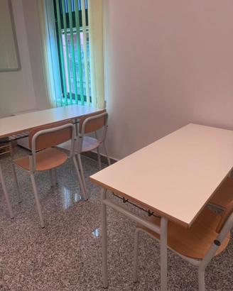 banchi scuola biposto con sedie PARI AL NUOVO