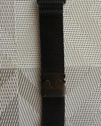 Cinturino Loop maglia milanese titanio nero 49mm