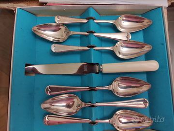 6 Cucchiaini inglesi silver plated da pompelmo