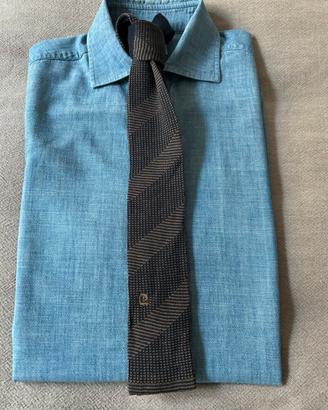 Cravatta vintage in cotone Pierre Cardin