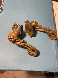 Maniglie in ottone fatte a mano anni '40