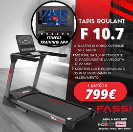 Tapis roulant professionale Fassi 10.7 come nuovo