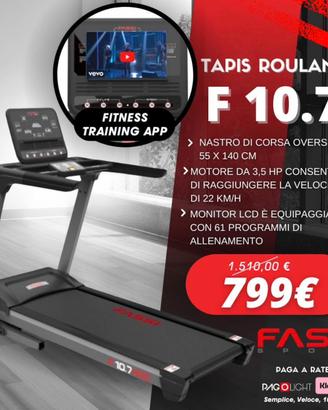 Tapis roulant professionale Fassi 10.7 come nuovo