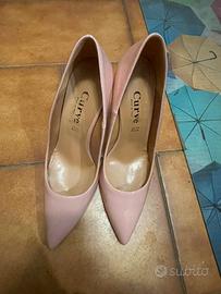 Scarpe con tacco rosa
