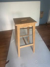 3 Sgabelli legno