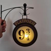 harry potter platform 9 3/4 lampada collezione pot