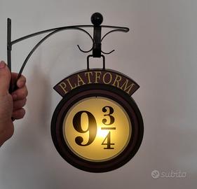 harry potter platform 9 3/4 lampada collezione pot
