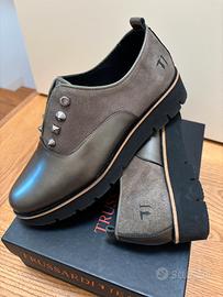 Scarpe Derby Trussardi Jeans n36 Donna Vera pelle