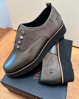 Scarpe Derby Trussardi Jeans n36 Donna Vera pelle