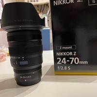 Nikon Z 24-70 f 2,8 S garanzia Nital nuovo