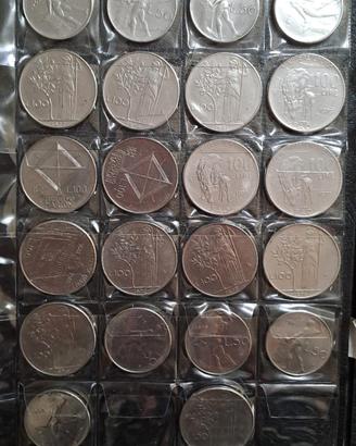Stock monete lire 50 e 100