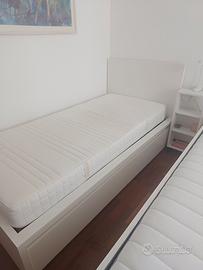 letto singolo MALM IKEA bianco
