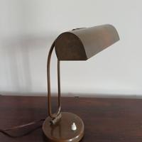 lampada vintage in bronzo base tonda