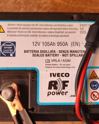 Batteria 12v 95ah agm start and stop