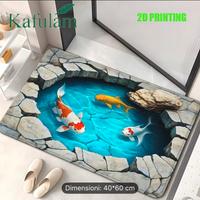 Tappeto in 2D con pesci