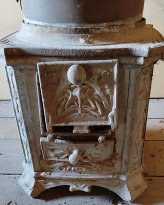 Scaldabagno Liberty in rame e ghisa, fine '800