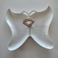 antipastiera in ceramica bianca 