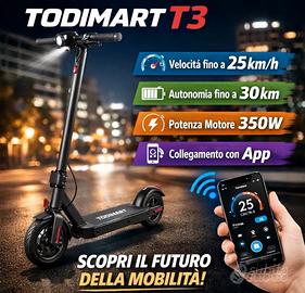 Monopattino elettrico todimart t3 nuovo