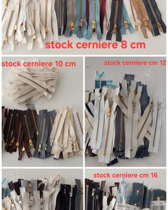 cerniere di varia lunghezza 