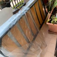 Letto in ferro battuto con rete