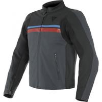 Giacca moto pelle Dainese HF 3 Nero Ebony Rosso Bl