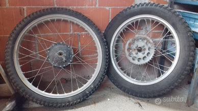 Ruote Moto Cross Epoca a Raggi Complete