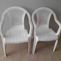 Coppia sedie in resina
