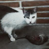 Ritratto ad olio -arte contemporanea