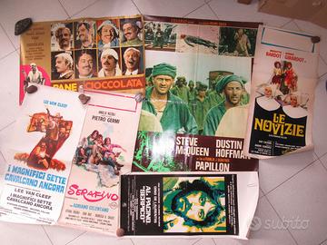 RACCOLTA 10 POSTER LOCANDINE CINEMA ANNI 60-80