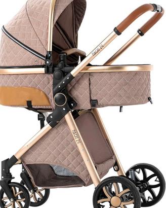 Passeggino 3 in 1 Trio Neonati khaki