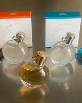 3 miniature Hermes Eau des Merveilles
