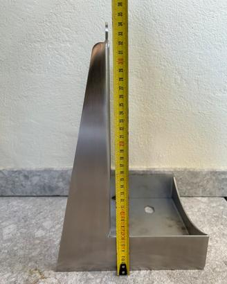 Staffa inox satinato per lavabo cilindrico - NUOVA