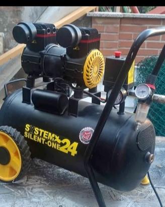 compressore aria silenziato  24lt