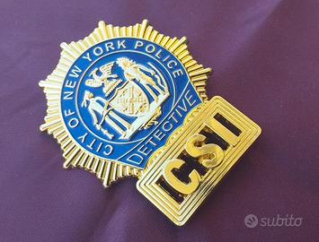 Distintivo originale Detective CSI City of N.Y.