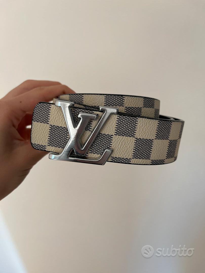 Cintura louis vuitton bianca fibia nera - Abbigliamento e Accessori In  vendita a Perugia