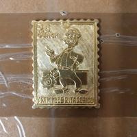 Francobollo in metallo Disney