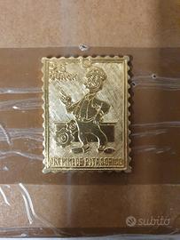 Francobollo in metallo Disney