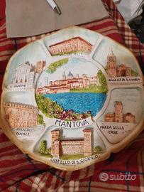 Souvenir piatto ceramica mantova