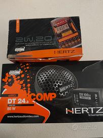 tweeter + crossover a 2 vie hertz 